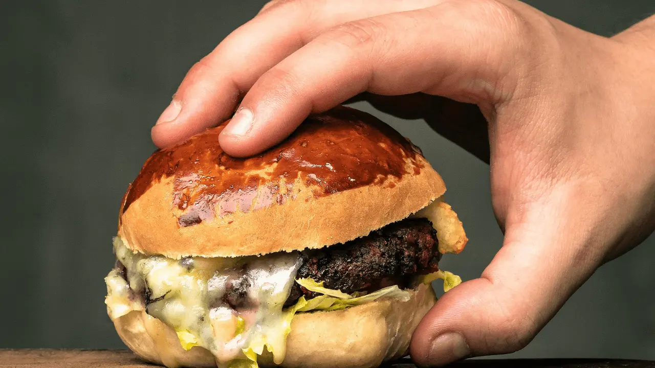 Cookout style Char-Grilled Hamburger