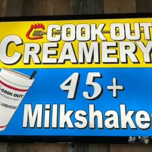 Cookout Milkshakes menu with Prices
